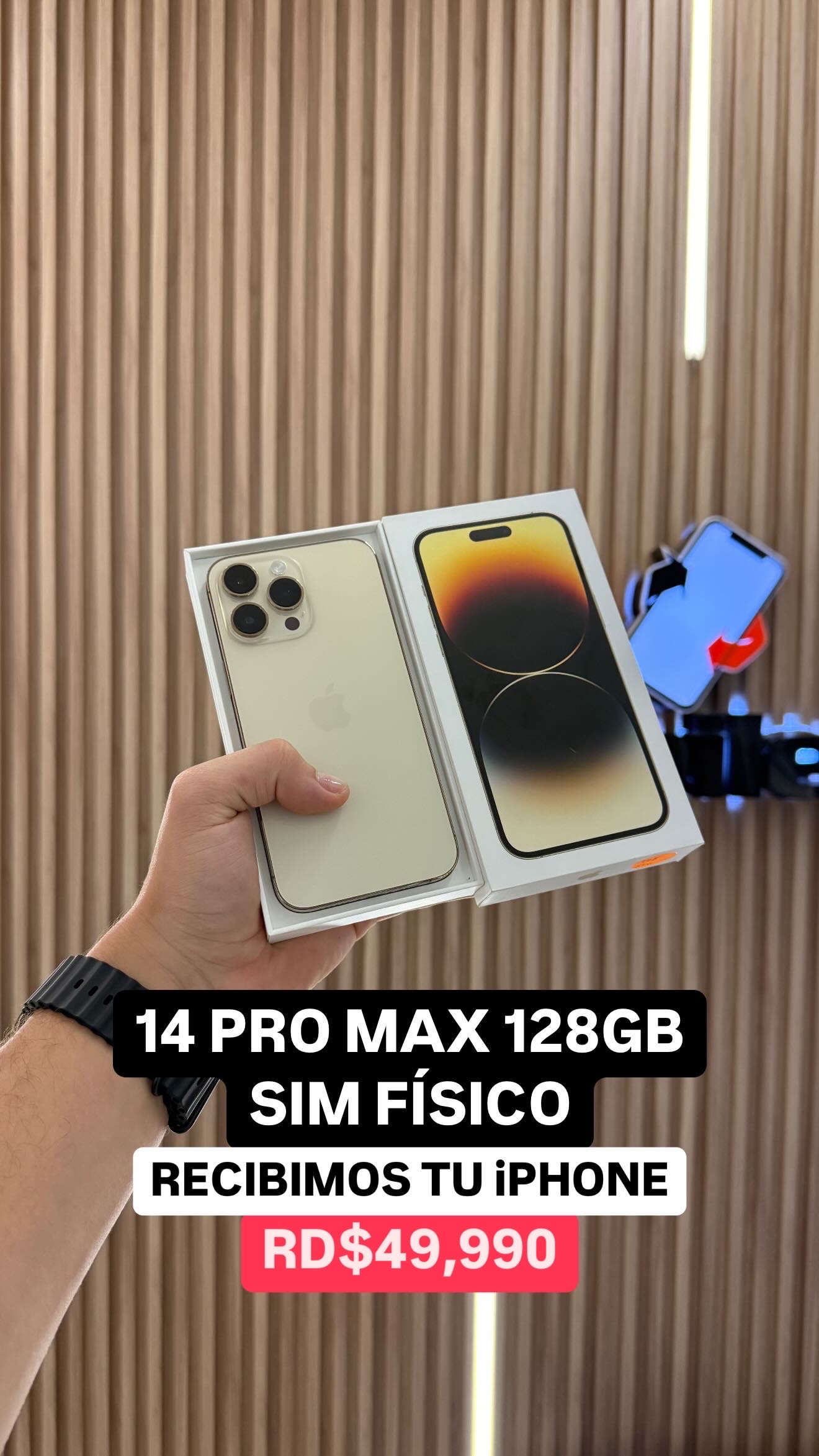 celulares y tabletas - iPHONE 14 PRO MAX 128GB SIM FISICO 