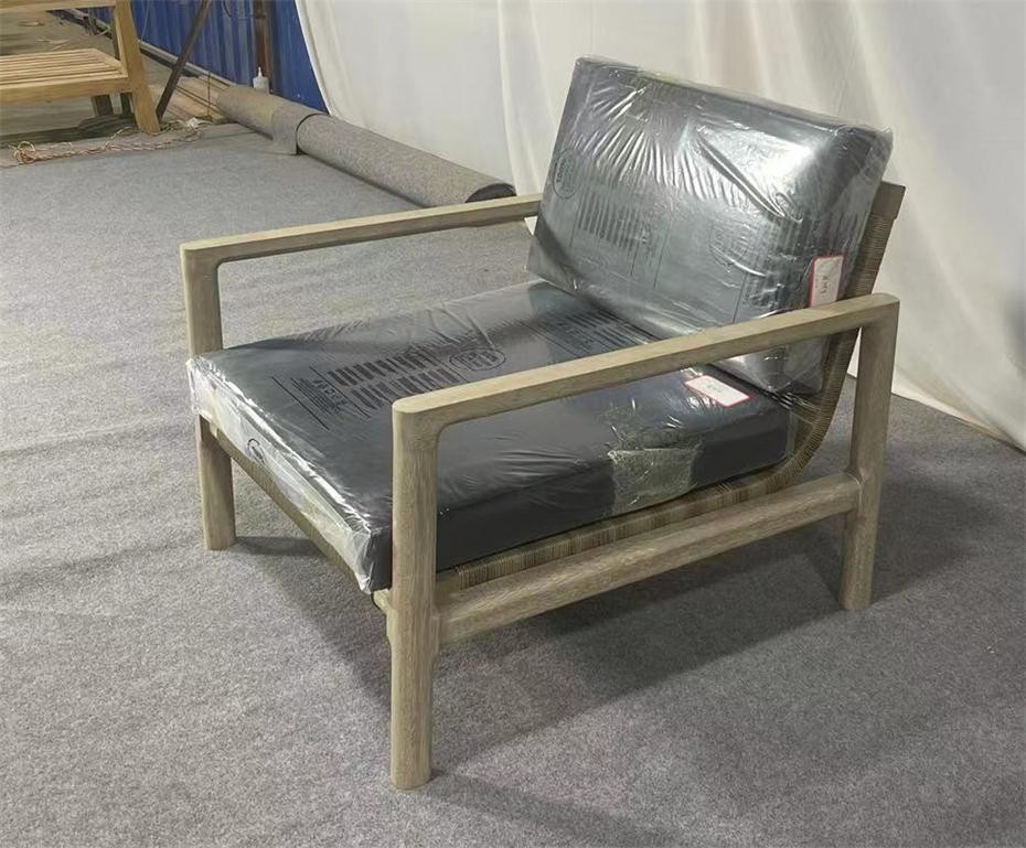 muebles y colchones - Silla de madera de teca para exterior 1