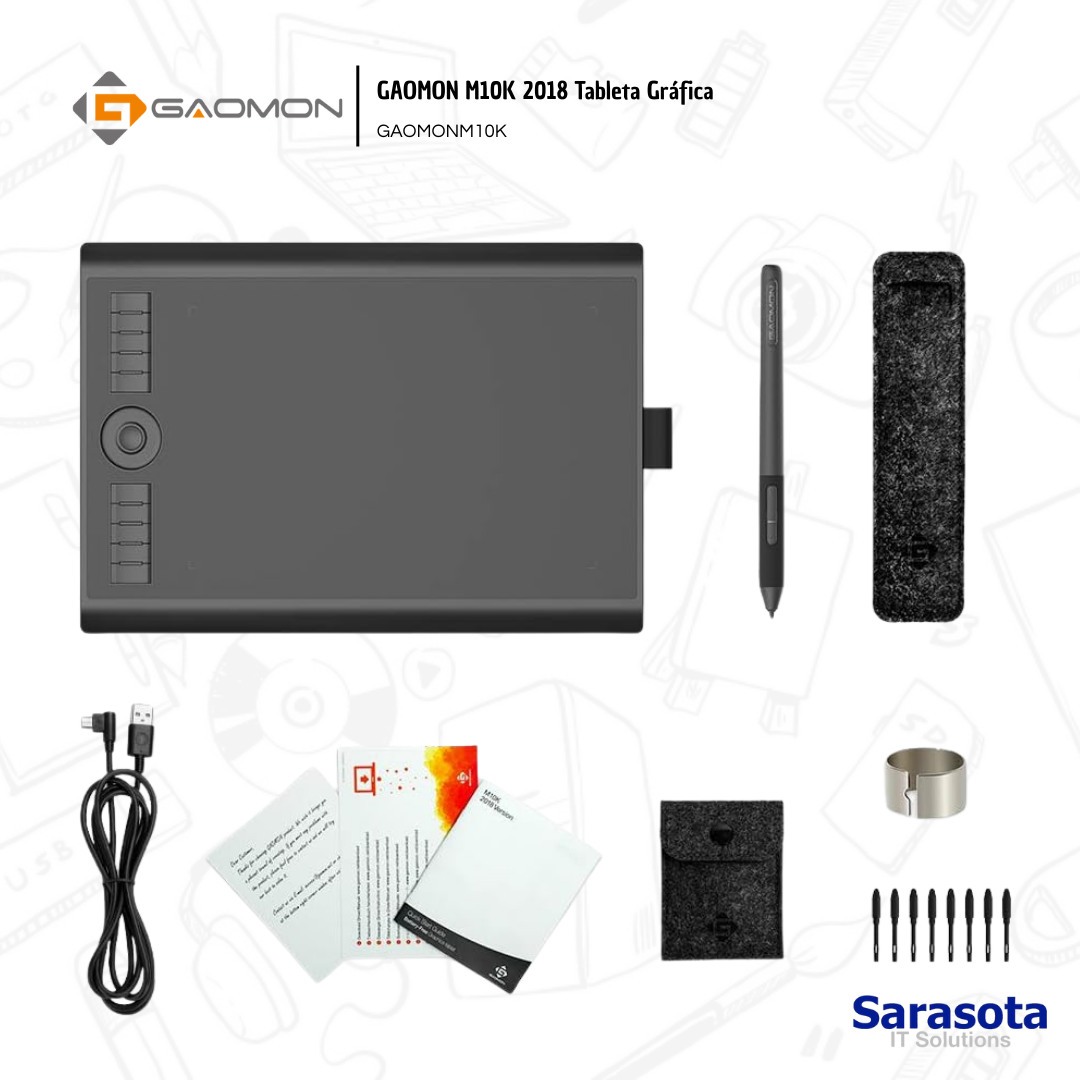 accesorios para electronica - GAOMON M10K 2018 Tableta Gráfica GAOMONM10K 1