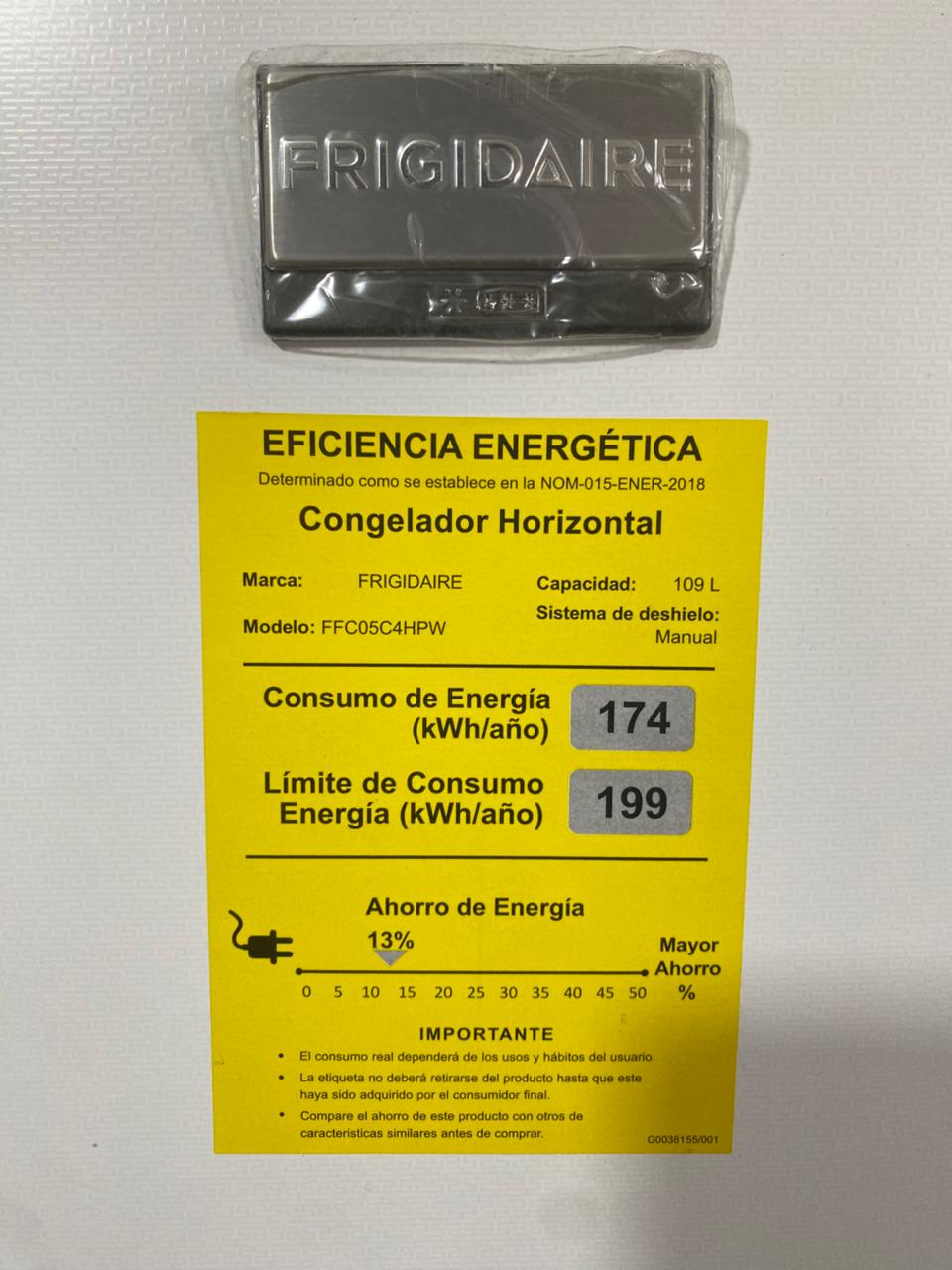 electrodomesticos - Freezer Frigidaire 5 pies cúbicos 
 3
