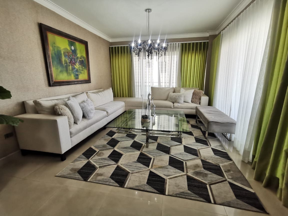 apartamentos - APARTAMENTO AMUEBLADO EN EVARISTO MORALES 3 HABITACIONES 2 PARQUEOS 0