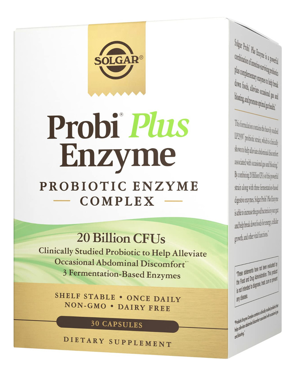 Salud y Equipamiento Médico - Solgar Complejo Enzimatico Probi Plus 30 Capsulas 0