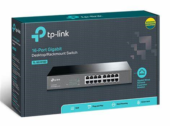 computadoras y laptops - SWITCH 16 PUERTOS TP-LINK 16 PUERTOS GIGABIT 2