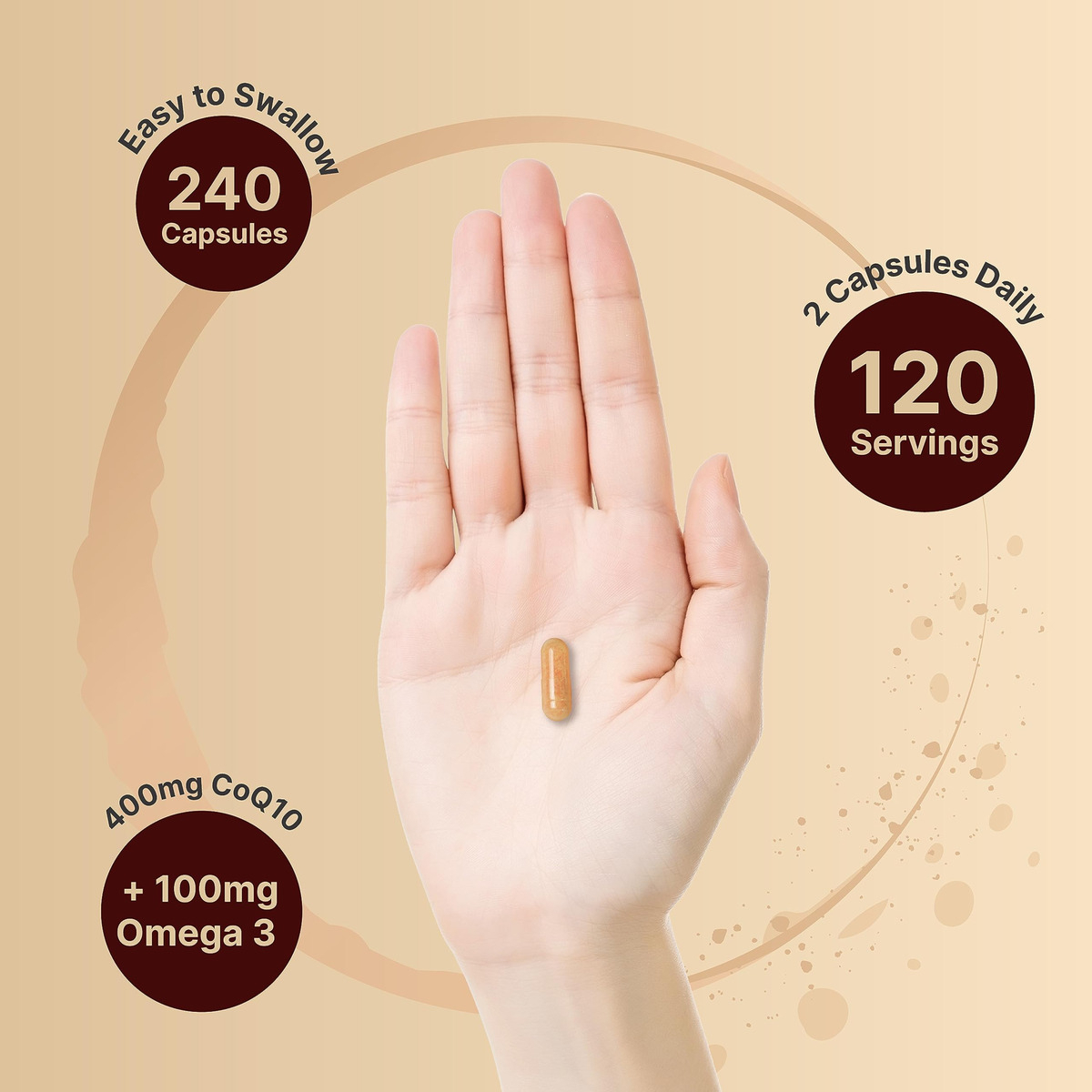 Salud y Equipamiento Médico - Coq10 400mg Con Acidos Grasos 4