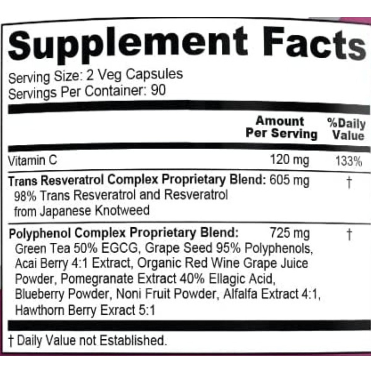 Salud y Equipamiento Médico - Resveratrol Y Polifenol 180 capsulas 1