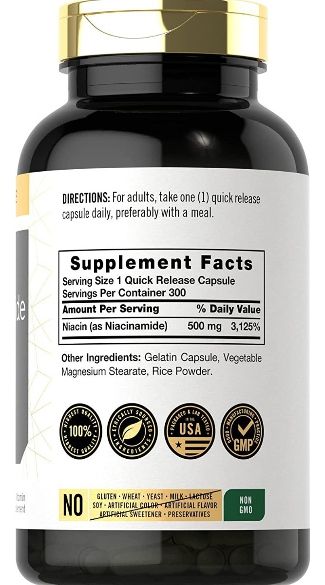 Salud y Equipamiento Médico - Niacinamida Vitamin B3 - 300 Cp 1