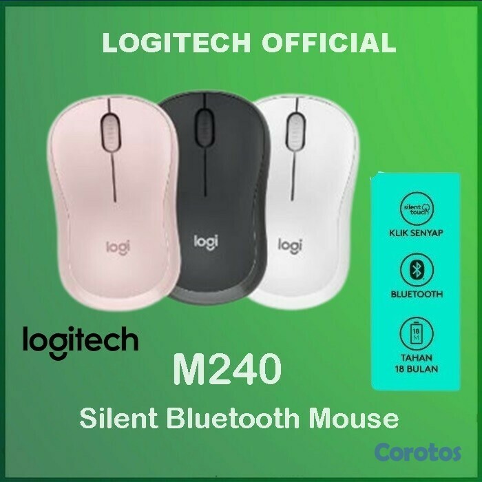 computadoras y laptops - mouse  LOGITECH  INALAMBRICO  BLUETOOTH SILENCIOSO M240 1