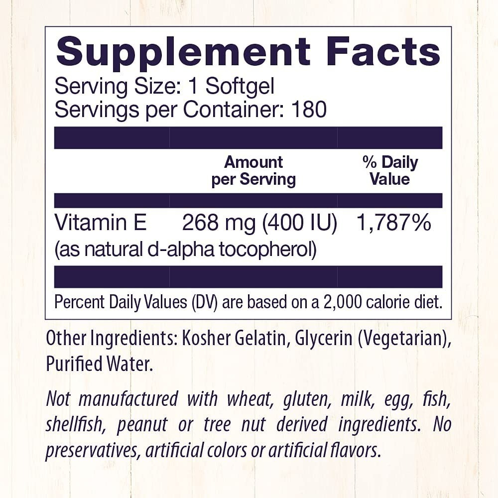 Salud y Equipamiento Médico - Vitamina E 180cap Healthy Original 1