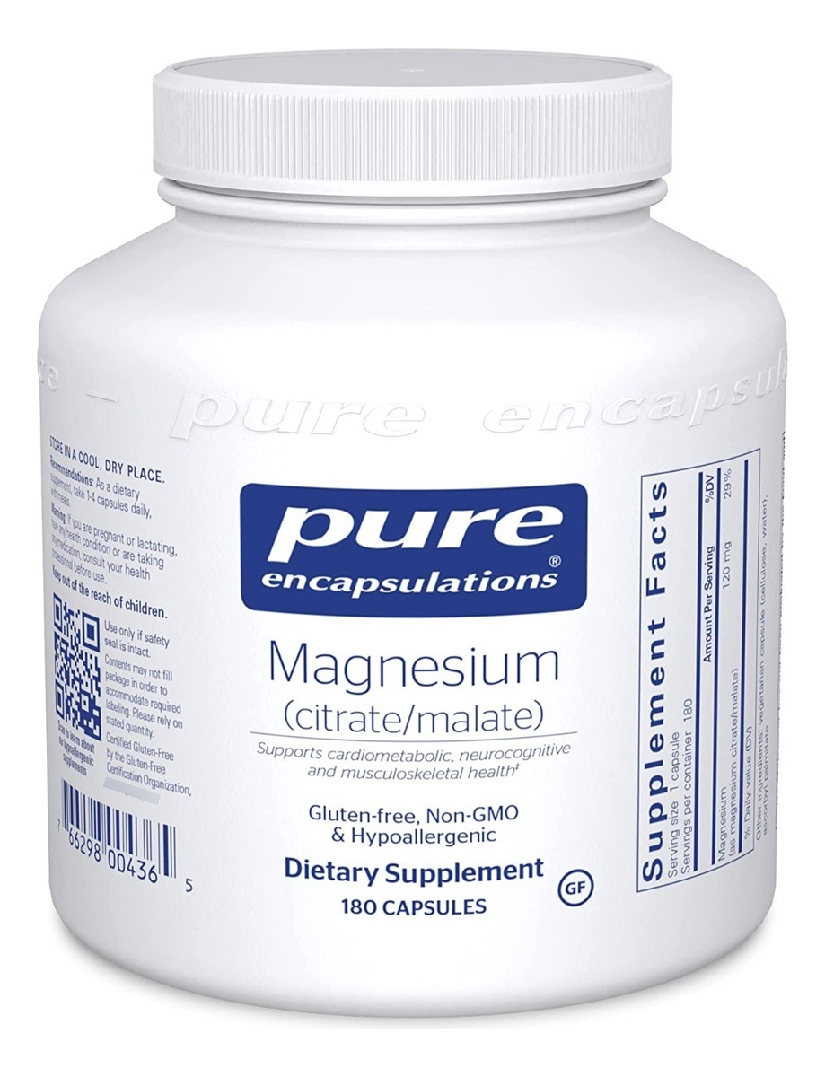 Salud y Equipamiento Médico - Citrato De Magnesio 120mg Pure - U - Unidad A $1761 0
