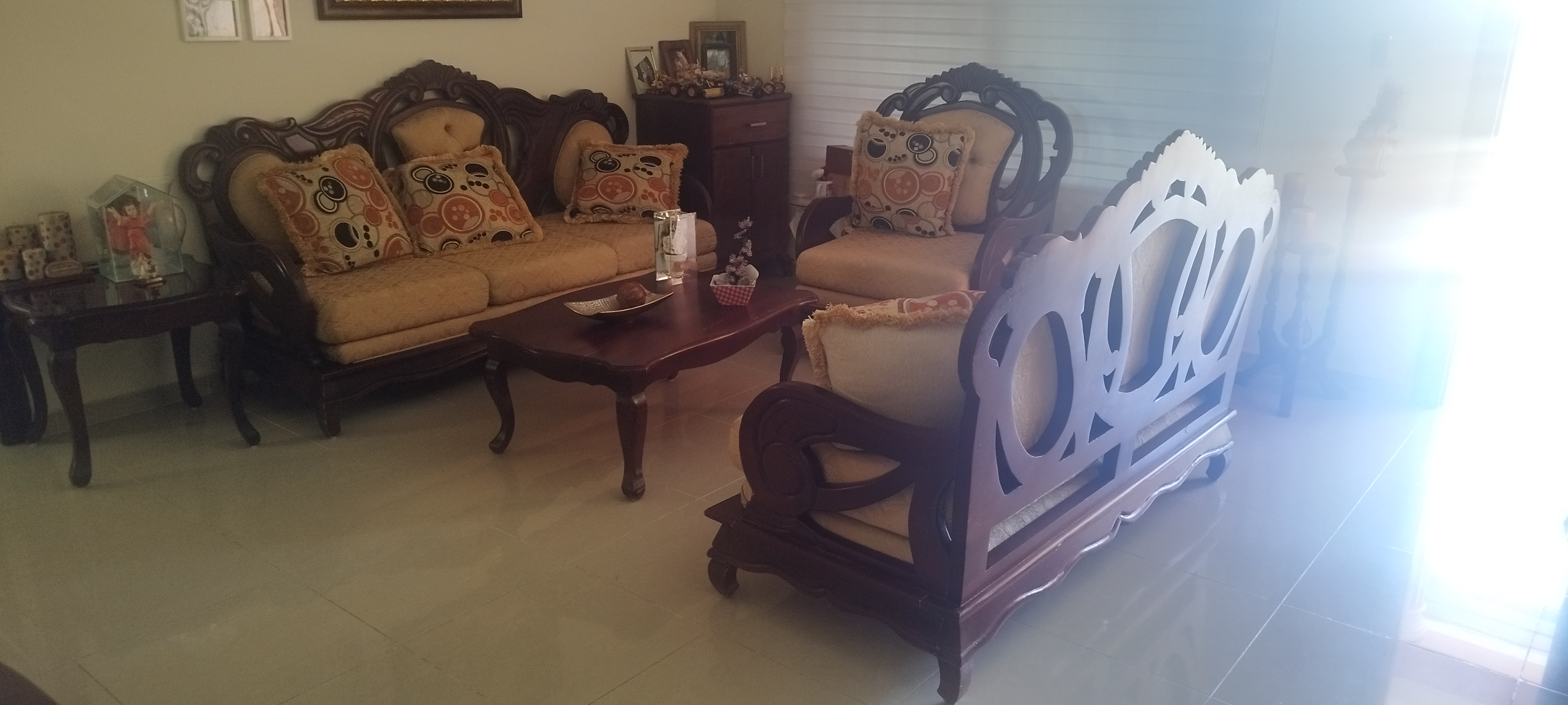 muebles y colchones - Juego de Muebles en Caoba 100% 0
