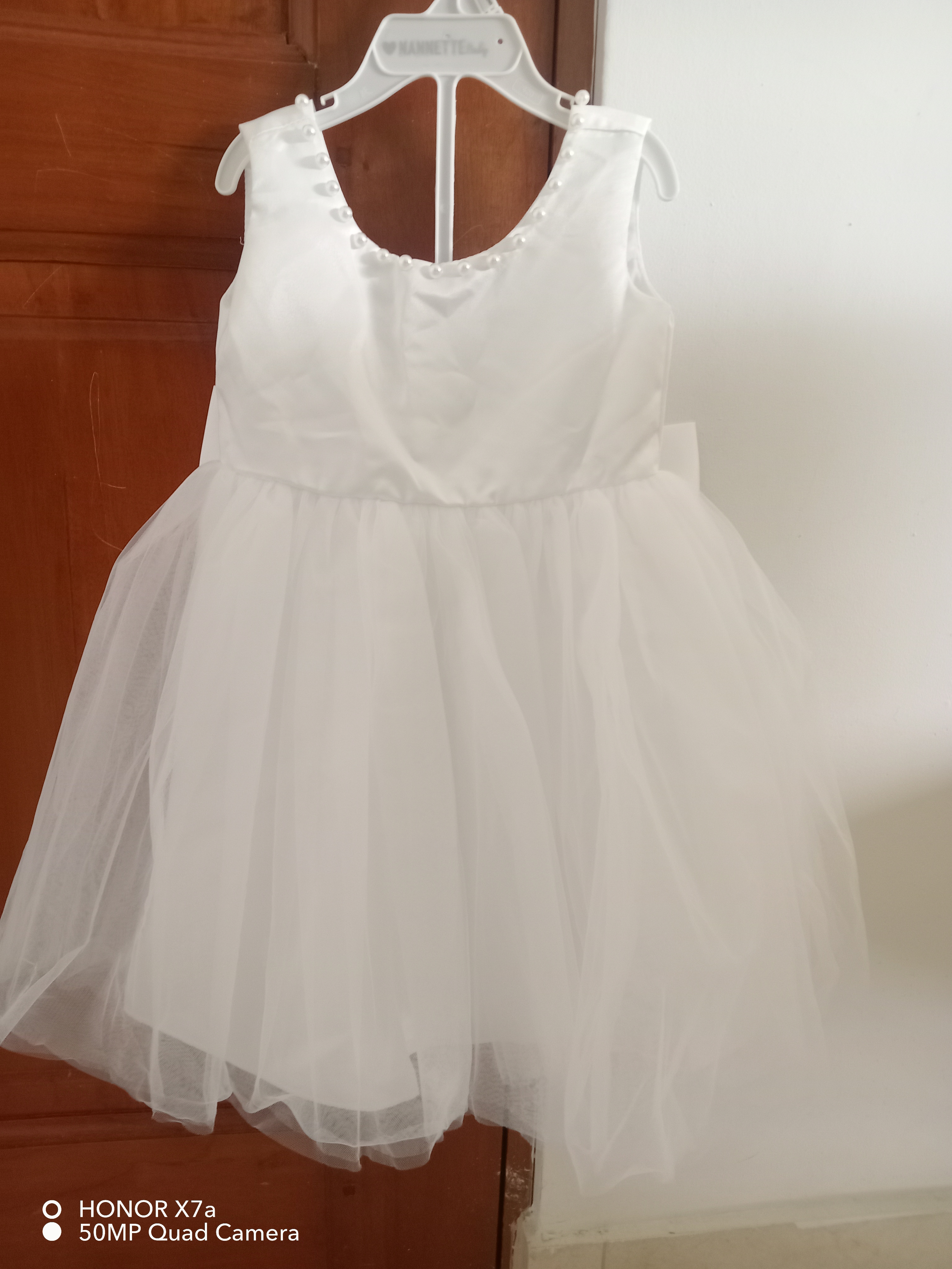 ropa y zapatos - Vestido elegante de perlas para niñas 