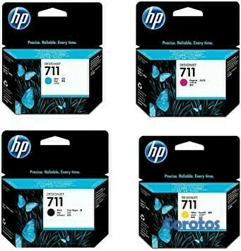 computadoras y laptops - CARTUCHO HP 711 TOTALMENTES ORIGINALES  EN TODOS LOS COLORES PARA T120 T130 1