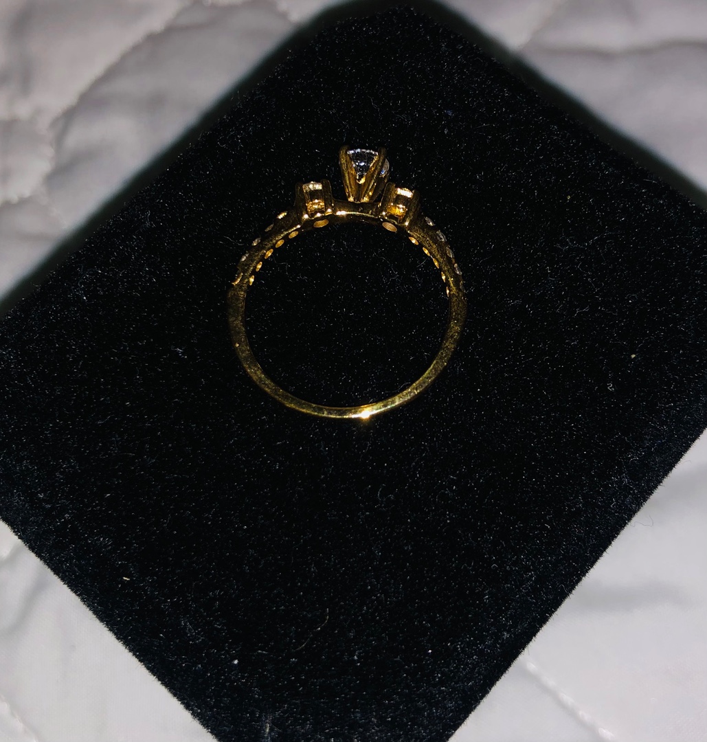 joyas, relojes y accesorios - ANILLO ORO 14K CON DIAMANTES ORIGINALES. 6