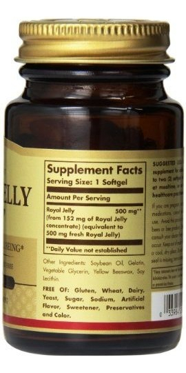 Salud y Equipamiento Médico - SolgarvJalea Real 500 - Suplemento 60 Softgels 1
