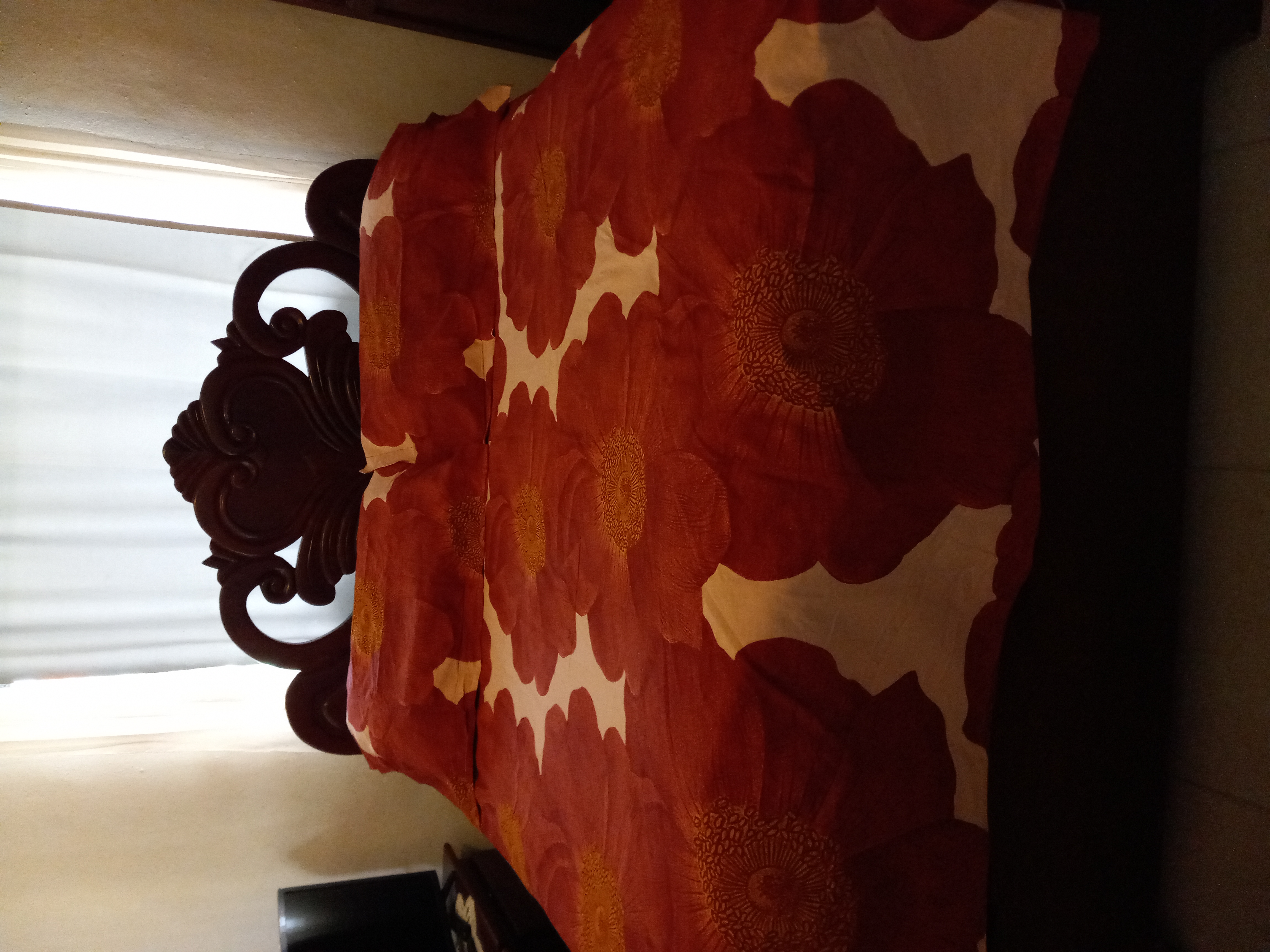 decoración y accesorios - Funda Nórdica (dubet) king color rojo y blanco  1