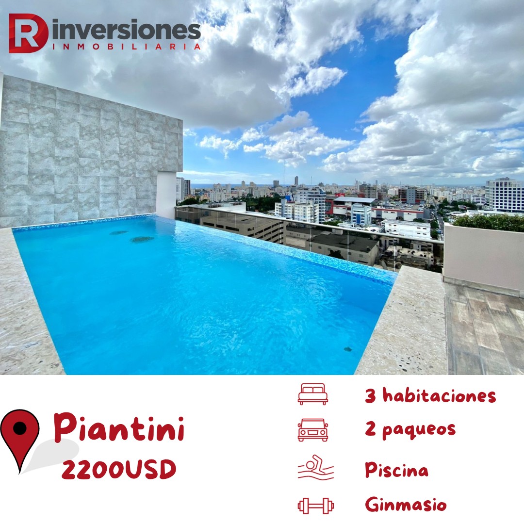 apartamentos - Exclusivo Apartamento Amueblado en Piantini: Lujo y Confort a tu Alcance 1
