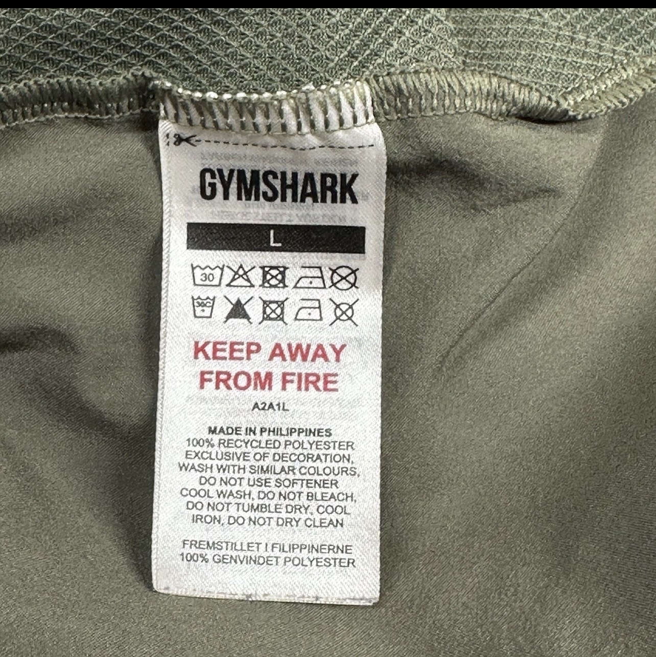 ropa para hombre - Gymshark Shorts Mens L Stretch Performance Running Logo Green Training 4