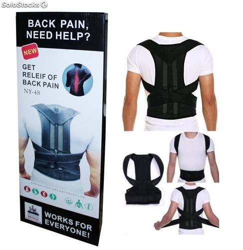 deportes - Faja Corrector De Postura para Dolor Espalda Estres Fatiga Levantar peso pesado 3