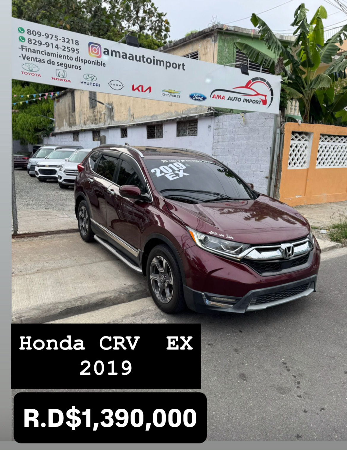 jeepetas y camionetas - Sin posición 
Honda CRV EX 2019