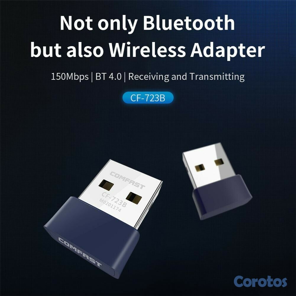 computadoras y laptops - ADAPTADOR COMFAST Bluetooth 4.0 + y  USB, WIFI 150Mbps  1