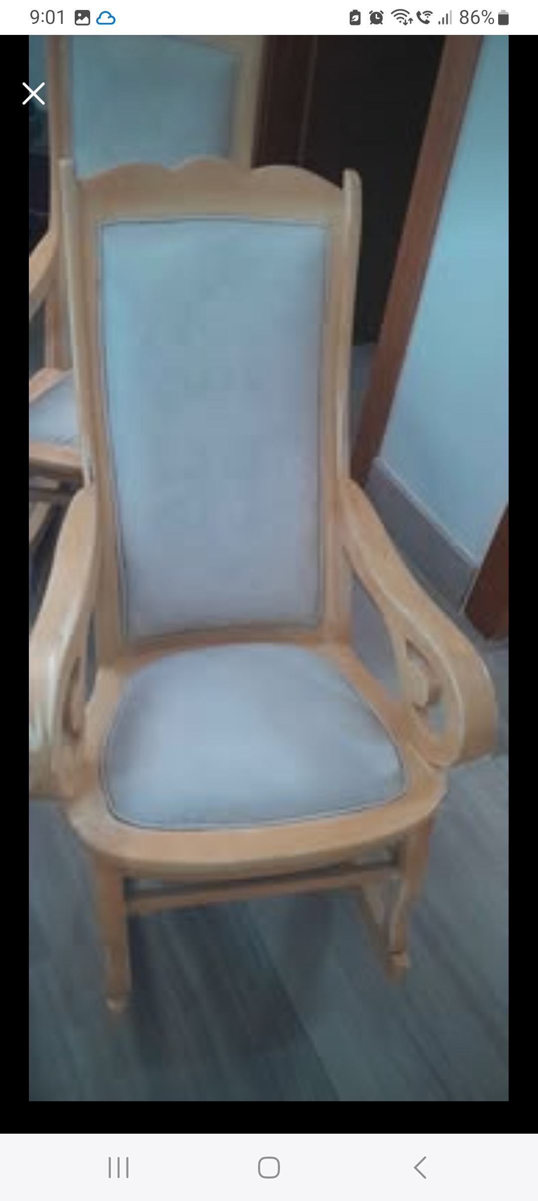 muebles y colchones - 2 mecedoras en Caoba Centenaria  0