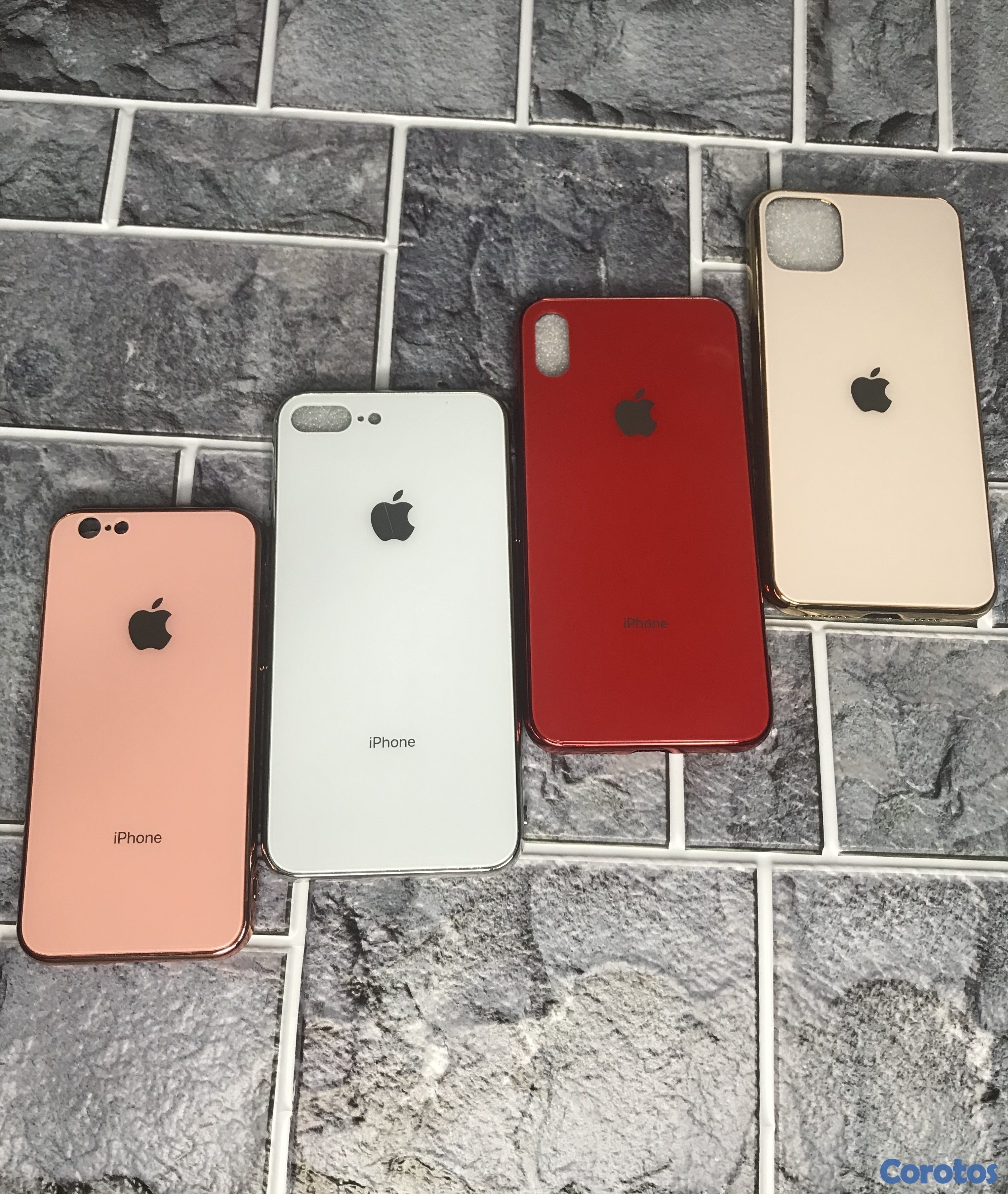 accesorios para electronica - Cover de cristal para iphone 2