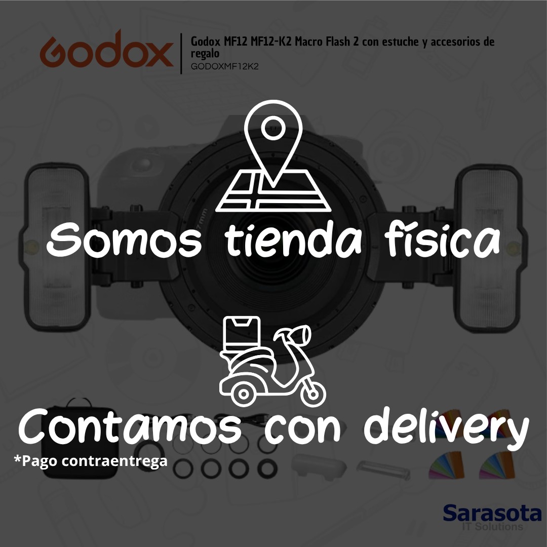 accesorios para electronica - Godox MF12 MF12-K2 Macro Flash 2 + accesorios  2