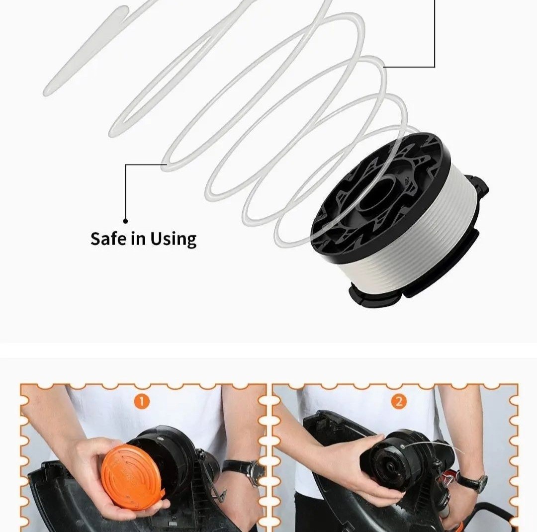 herramientas, jardines y exterior - Black+Decker 18V Max - Cortador de cuerda/borde, de 10 pulgadas 4