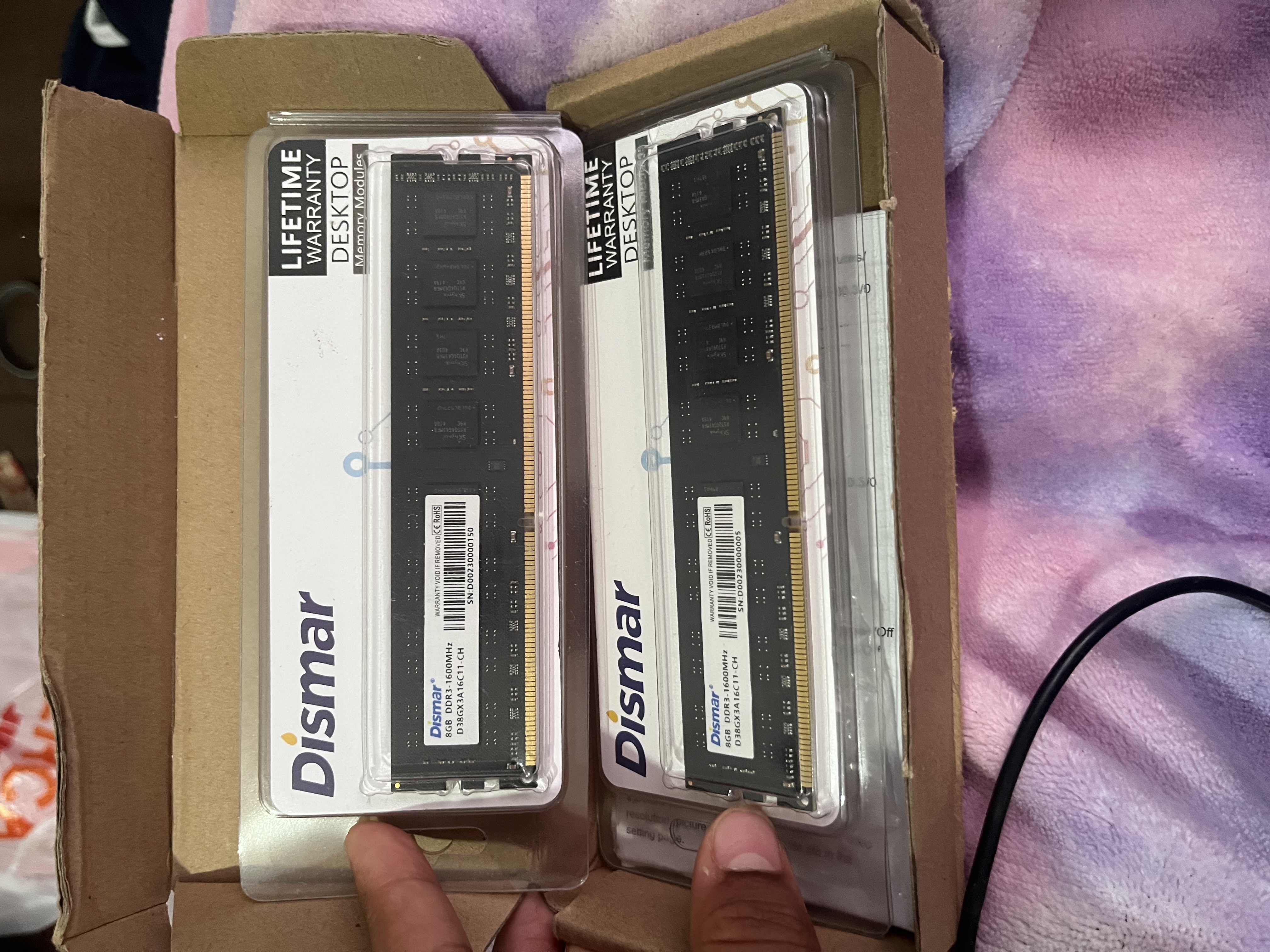 computadoras y laptops - memorias ram ddr3 8gbx2 Negociables