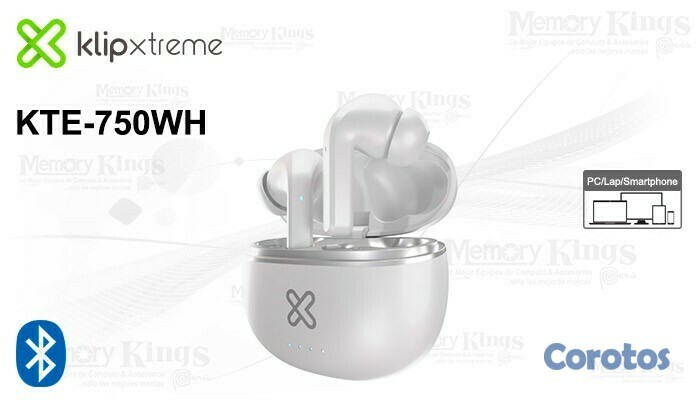 computadoras y laptops - AUDIFONO CON MICROFONO KLIPX EDGEBUDS PRO, BLUETOOTH 5.0, 6.5 HORAS DE REPRODUCC 1