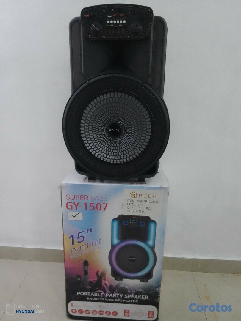 camaras y audio - BOCINA DE 15" SUPER BASS GY-1507 2