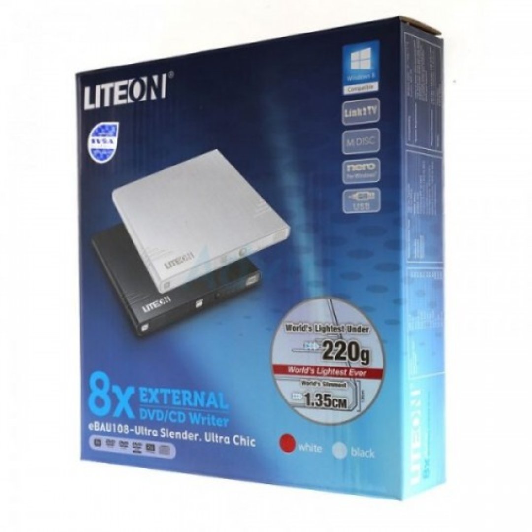 computadoras y laptops - DVDRW EXTERNO LITEON, (QUEMADORA DE DVD EXTERNA) )USB, ULTRA SLENDER.  3