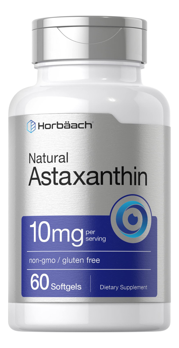 Salud y Equipamiento Médico - Astaxantina Natural 10mg 60 Capsulas Blandas Horbaach