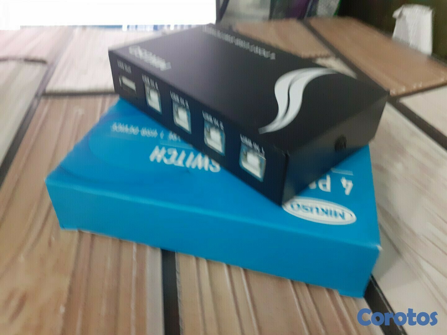 accesorios para electronica - Interruptor selector 4 puertos USB 2.0 - Switch USB 6