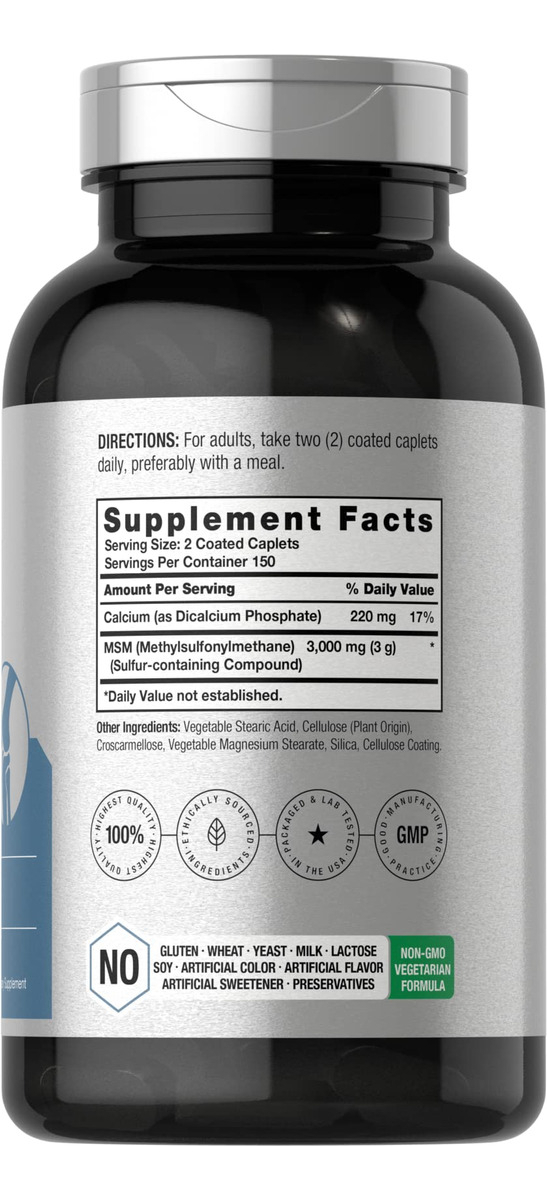 Salud y Equipamiento Médico - Suplemento Msm 3000mg 300cap Horbaach 1