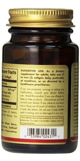 Salud y Equipamiento Médico - SolgarvJalea Real 500 - Suplemento 60 Softgels 2