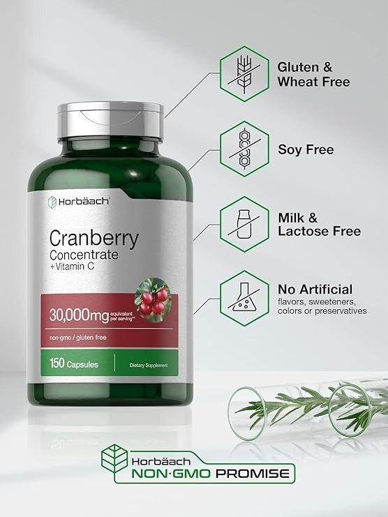 Salud y Equipamiento Médico - Cranberry + Vitamina C 150 Cáps 3