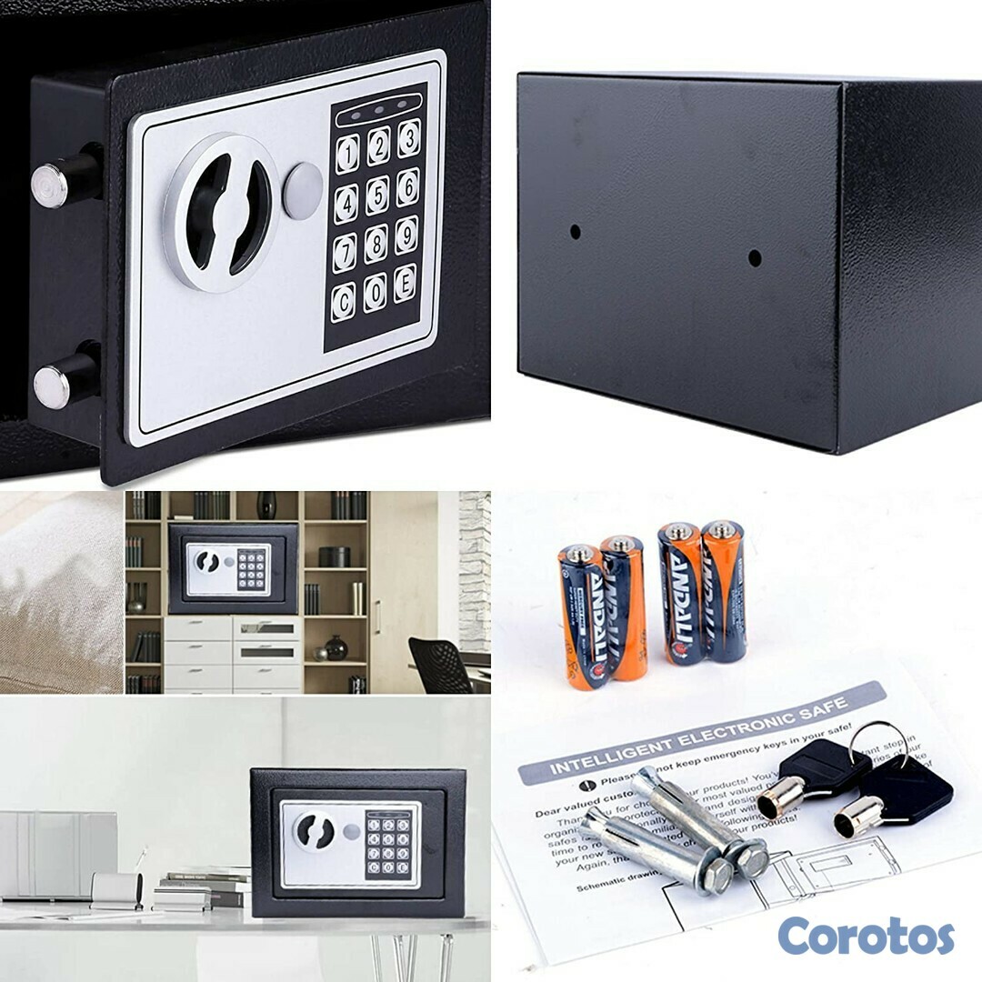 decoración y accesorios - Caja Fuerte Pequeña Caja Seguridad de 23 cms 6