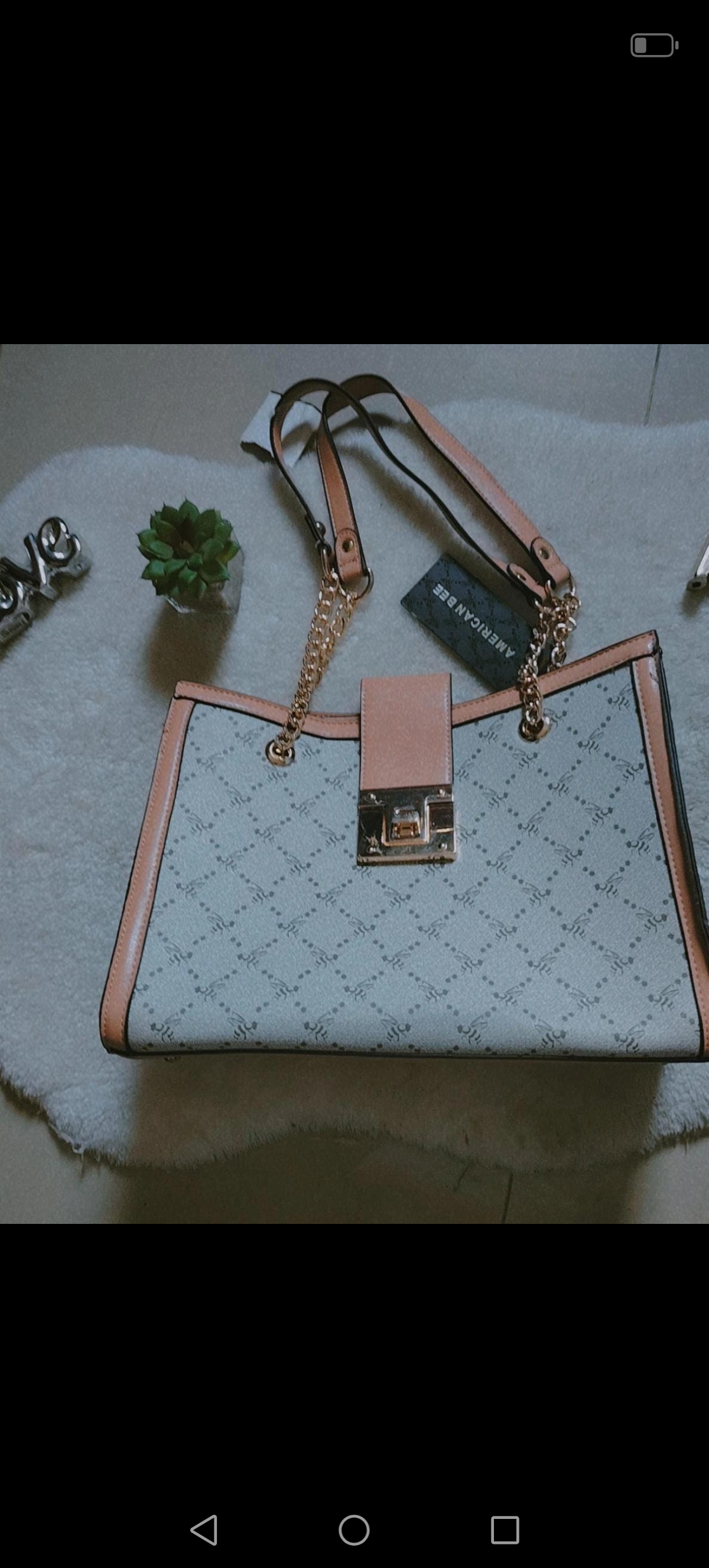 carteras y maletas - Cartera beige tirantes cadena dorada 0