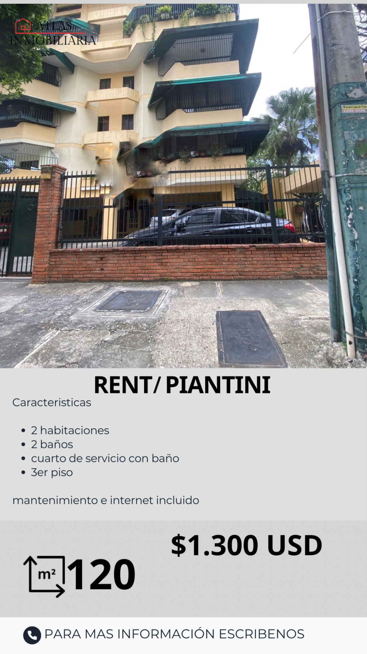 apartamentos - hermoso apartamento en sector exclusivo Piantini.  0