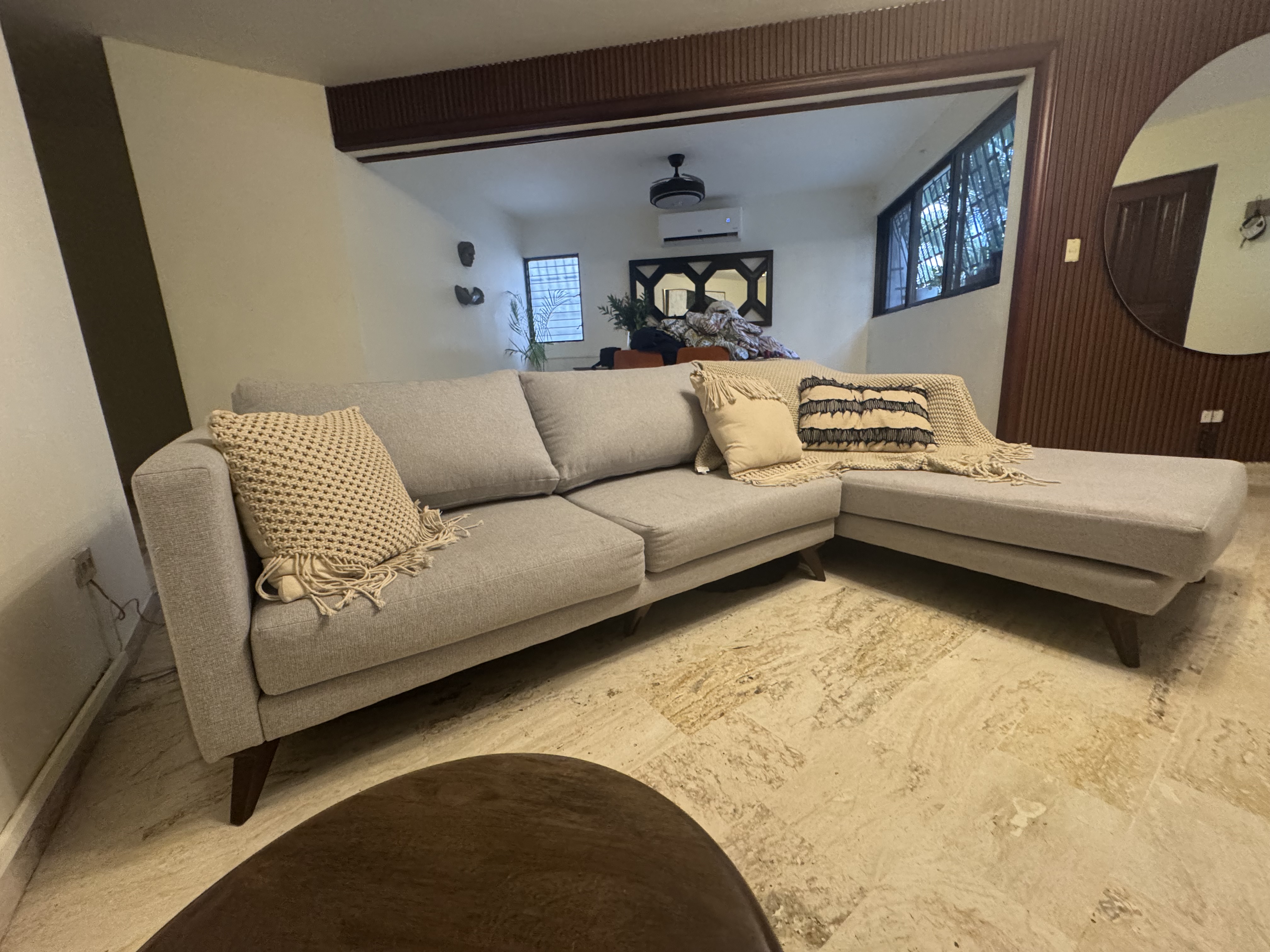 muebles y colchones - Vendo mueble en L para sala estudio
