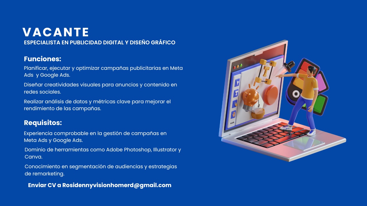 empleos disponibles - Especialista en Publicidad y Diseño Gráfico 0