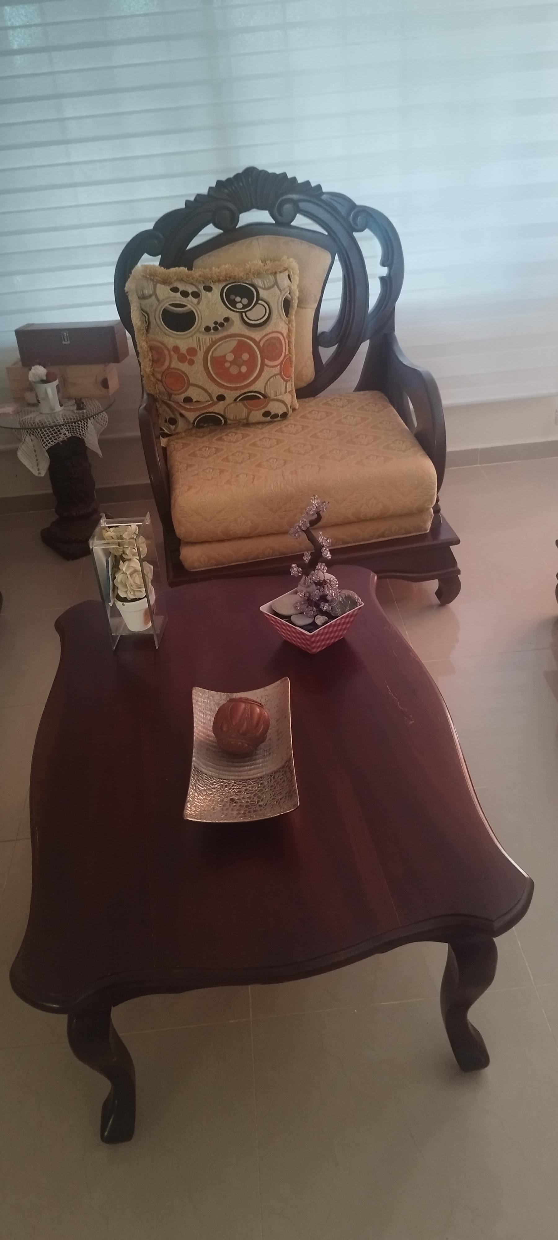 muebles y colchones - Juego de Muebles en Caoba 100% 2