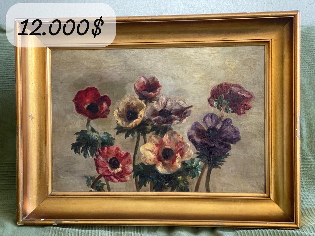 arte y antigüedades - Antiguos cuadros de flores 0