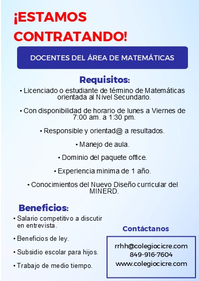 empleos disponibles - Docentes  1