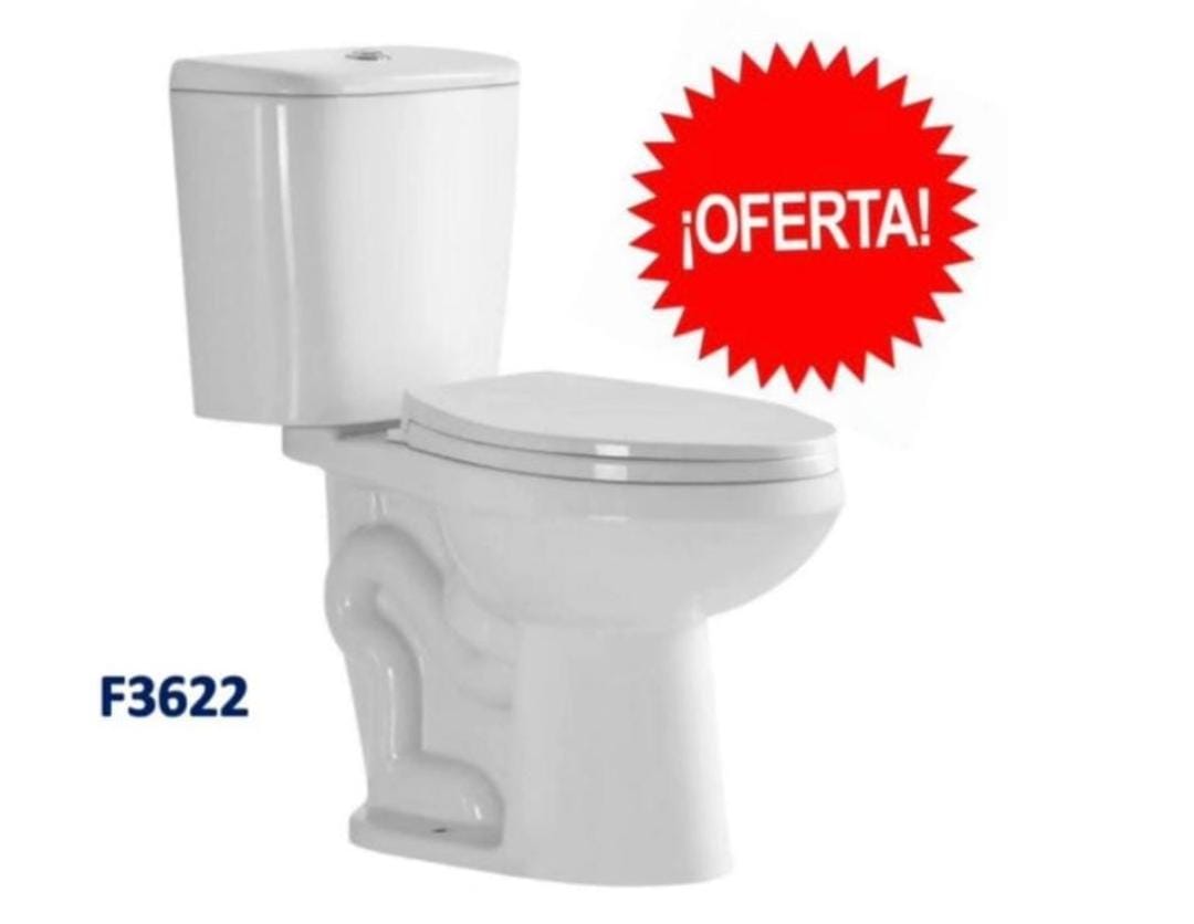 herramientas, jardines y exterior - INODORO ELONGADO PUSH DE DOS PIEZAS 0