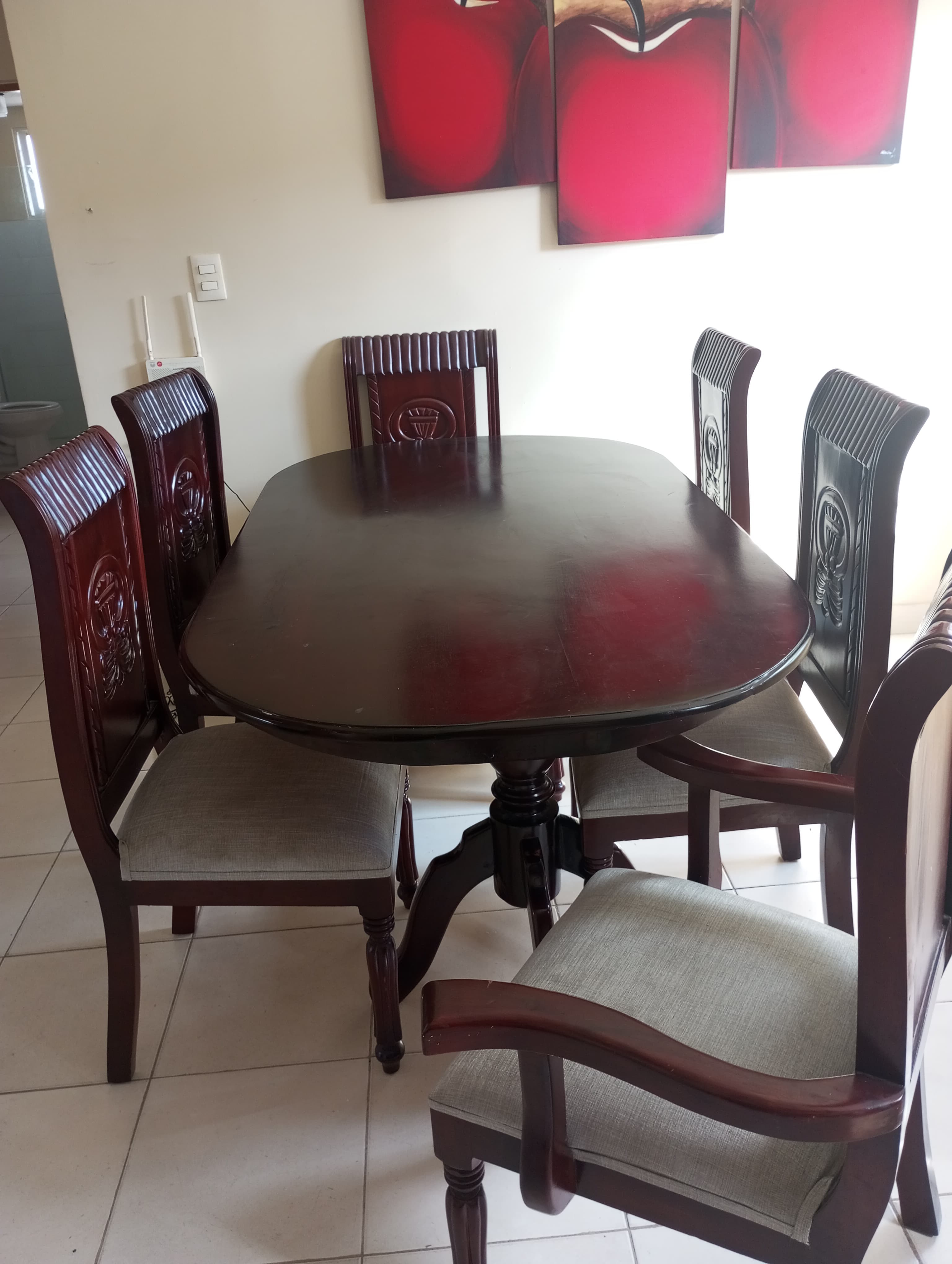 cocina - Comedor en caoba de 6 sillas 3