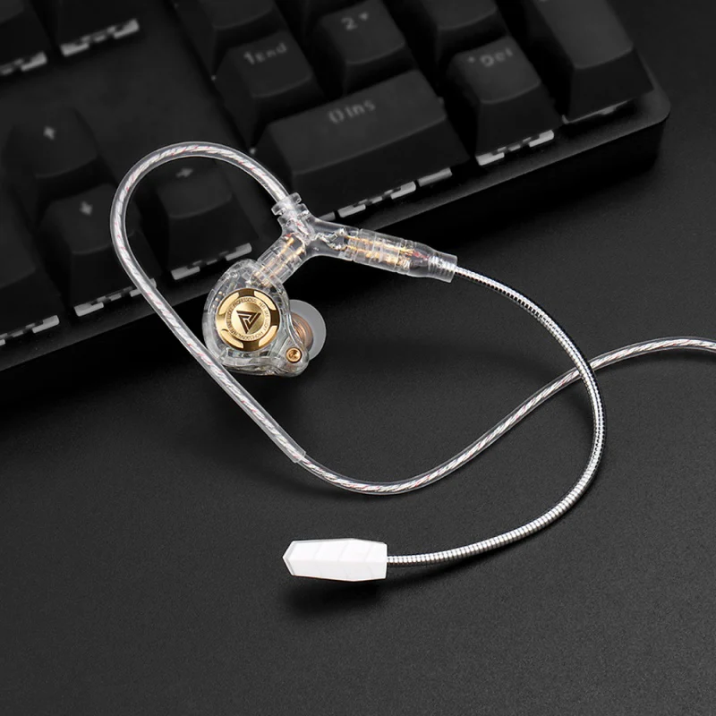 camaras y audio - Cable modular audio c/Mic para gaming QKZ Q7-Max 1