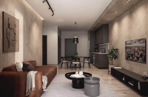 apartamentos - Apartamento amueblado en venta #24-56 piso bajo, 1 dormitorio, áreas sociales.