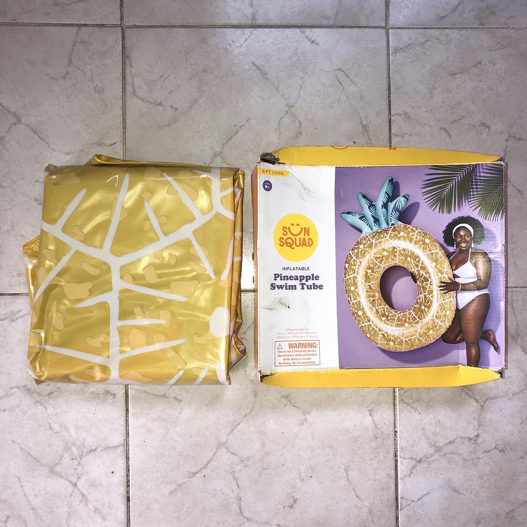 juguetes - Tubo en forma de Piña para nadar - Inflable - Nuevo - 6 Pies  3